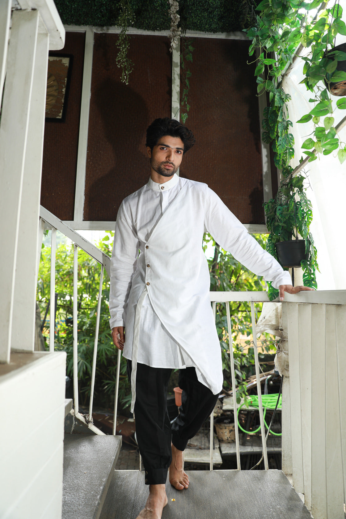 White and black co-ord set